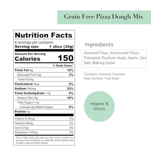 Grain Free Pizza Dough Baking Mix (9.5 Ounce)