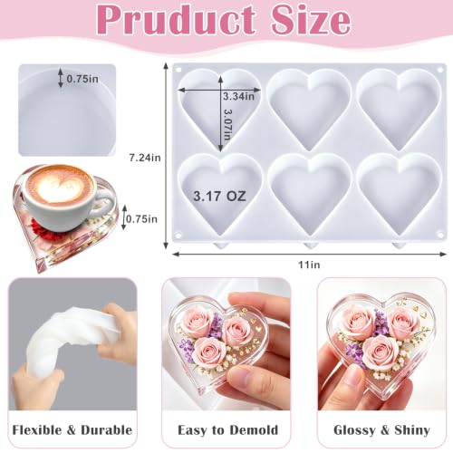 Deep Coaster Resin Molds Silicone