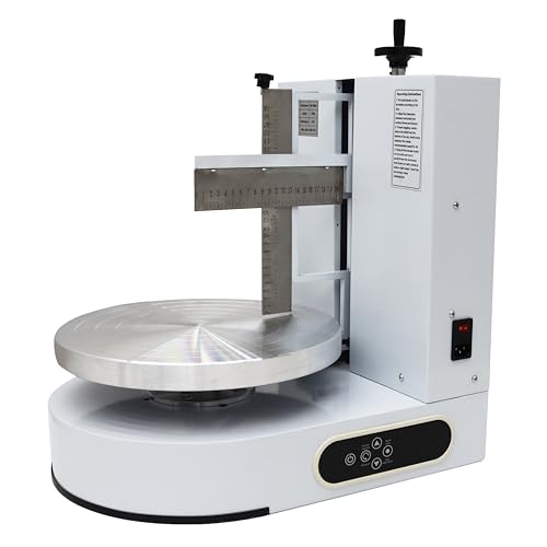 Cake Decorating Coating Machine Cream Spreading Automatic Frosting Turntable with Graduated Scraper 60