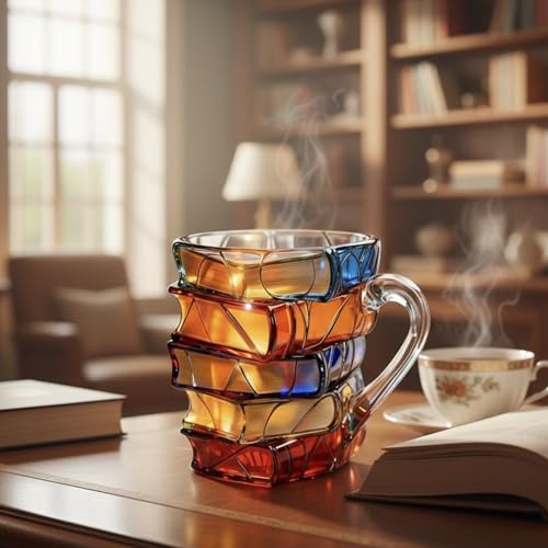 Stained Glass Book Mug