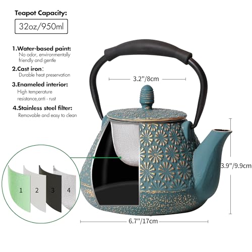 Cast Iron Teapot