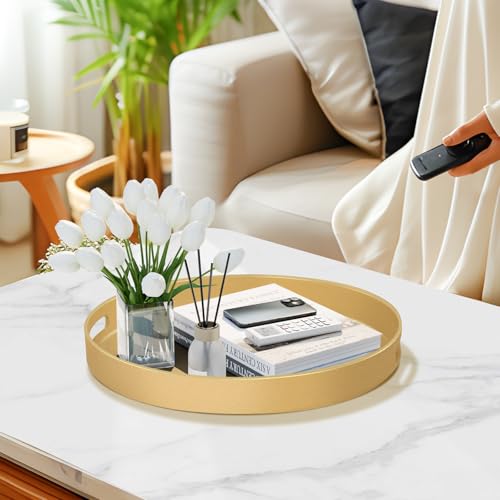 13" Gold Decorative Tray