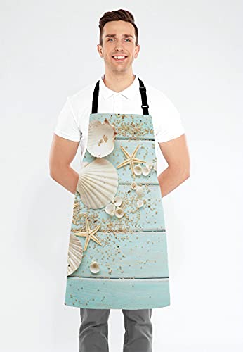 Ocean Beach Funny Apron for Women and Men