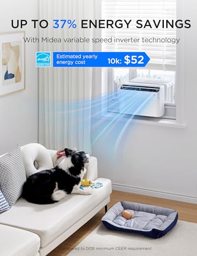 10 000 BTU U Shaped Smart Inverter Window Air Conditioner