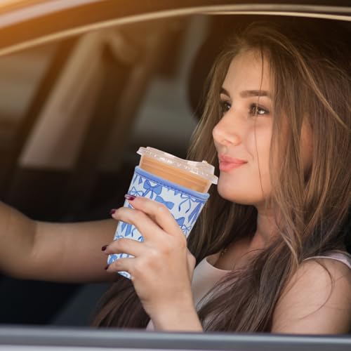 Reusable Insulated Neoprene Iced Coffee Cup Sleeve (3 Count)