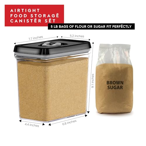 Large Airtight Food Storage Containers (4 Count)