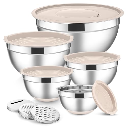 Stainless Steel Mixing Bowls with Lids Set (13 Count)