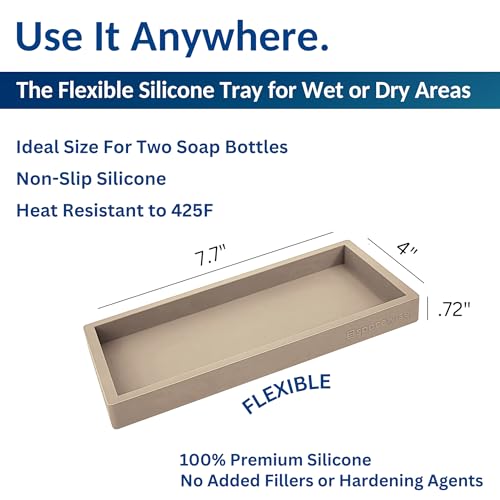 Countertop & Vanity Silicone Tray