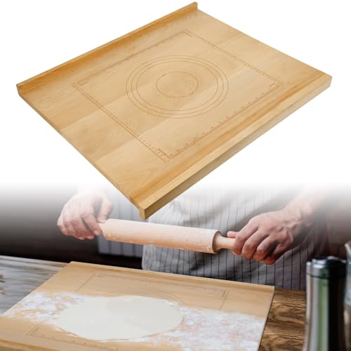 Reversible Wood Pastry Board 20"X24"with Engraved Ruler