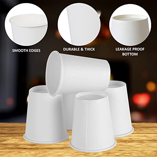 White Disposable Paper Coffee Cups (100 Count)