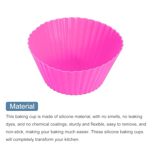 42Pcs Silicone Cupcake Liners (42 Count)