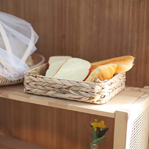 Water Hyacinth Woven Serving Tray Rectangular Hand