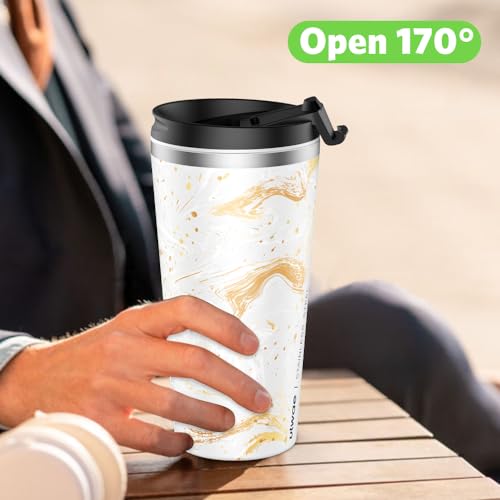 Insulated Coffee Mug with Ceramic Coating