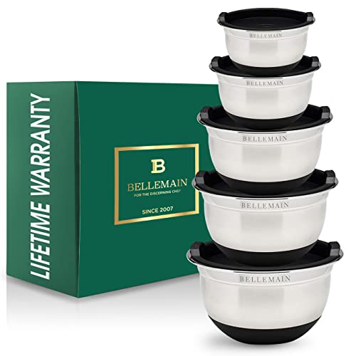 Stainless Steel Mixing Bowls with Airtight Lids Set