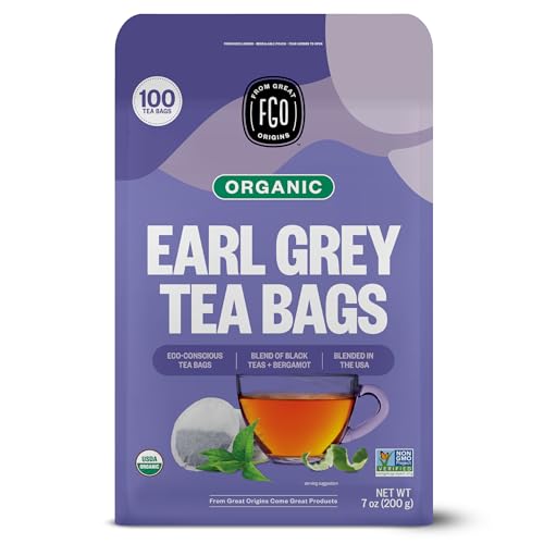 Organic Earl Grey Black Tea (100 Count)