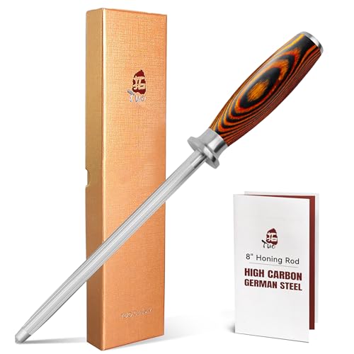 Honing Rod Sharpening Steel with Larger Diameter for Kitchen Knife Daily Honing Maintenance