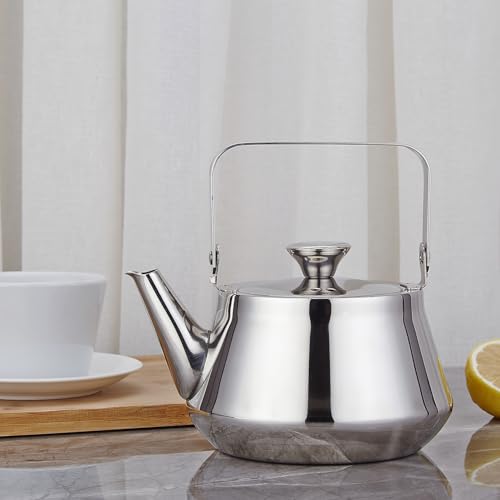 1.3 Quart stainless steel teapot with Infuser A modern