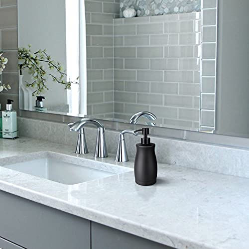 Stainless Steel Countertop Matte Black Soap Dispenser Liquid Bottle for Kitchen & Bathroom Hand Dish Lotion