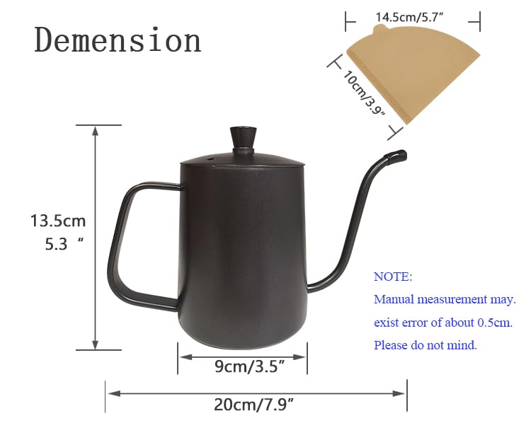 Welllink Gooseneck Pour Over Kettle 20oz