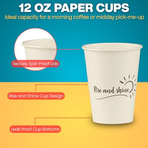 Disposable Coffee Cups (100 Count)