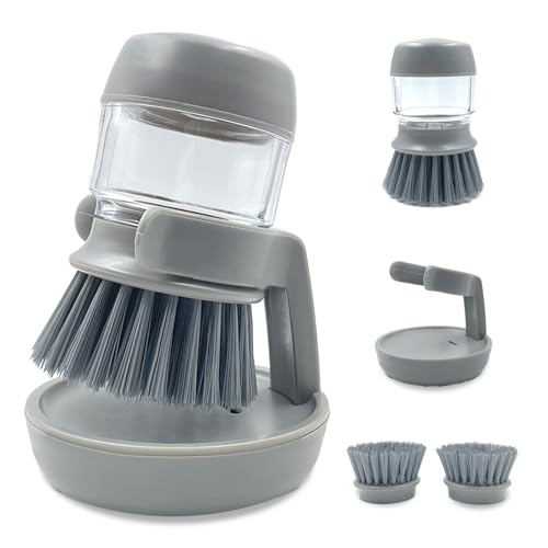Soap Dispenser with Dish Brush and Storage Bracket