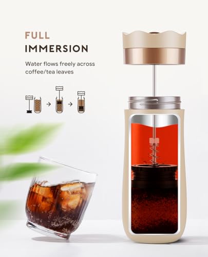 Portable French Press Coffee Maker & Tea Press