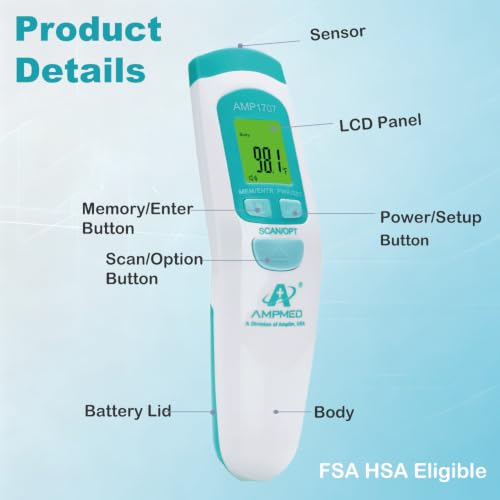 Non Contact Medical Grade Forehead Thermometer