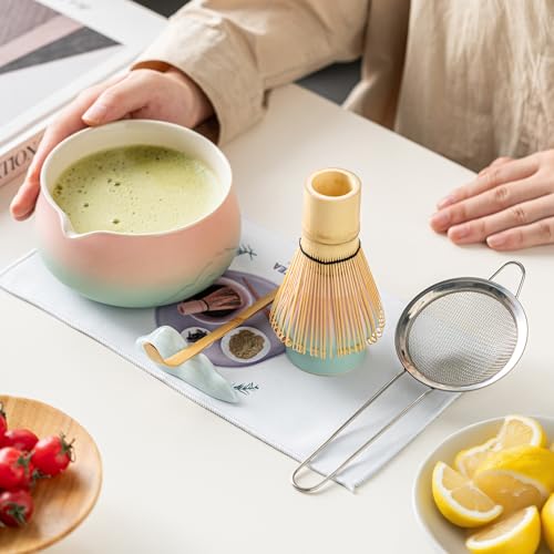 Matcha Whisk Set with Ceramic Matcha Bowl