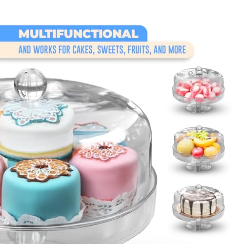 Acrylic Cake Stand with Lid
