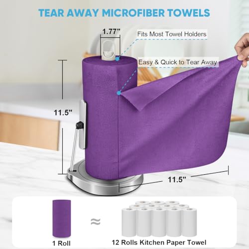 Microfiber Cleaning Cloth Roll (75 Count)