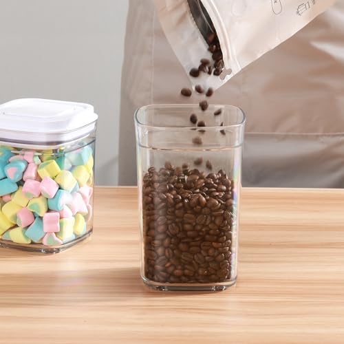 Food Airtight Containers storage with Lids 3 Pack One Button Open (47.6198 Ounce)