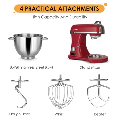 8.4QT Commercial Stand Mixer 800W with Aluminum Die Casting Meets the Standard of NSF