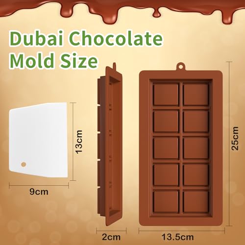 Dubai Chocolate Mold 2 Pack