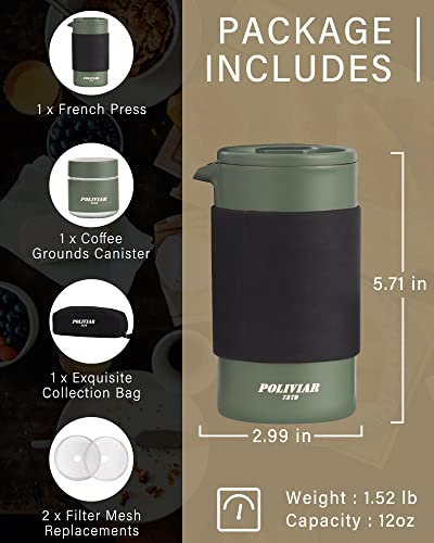 POLIVIAR French Press Coffee Maker