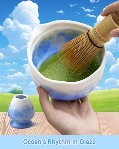 Natural Crystal Flower Matcha Set