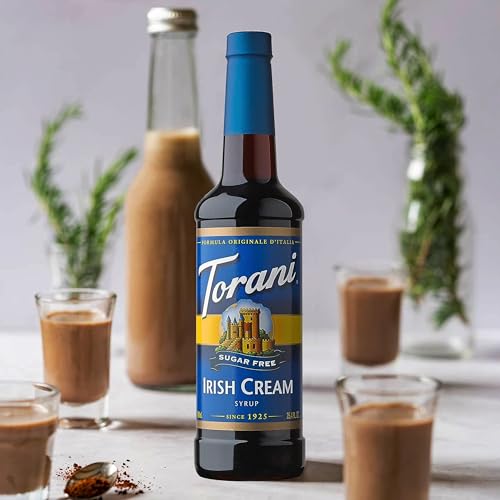Jimoco® Syrup Pump Dispenser + Torani® Sugar Free Irish Cream Syrup (25.4 Fl Oz)