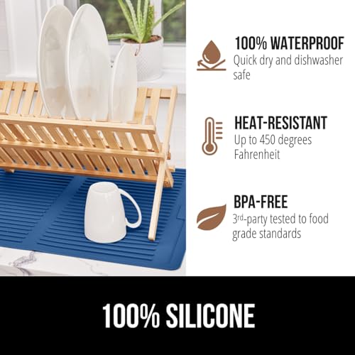 Patented BPA Free Silicone Dish Drying Mat
