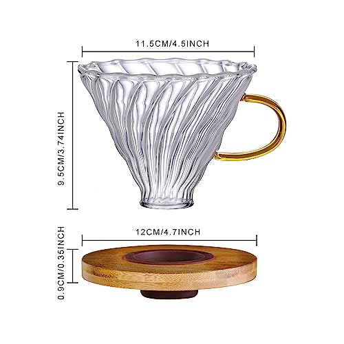 Glass Pour Over Coffee Dripper 1
