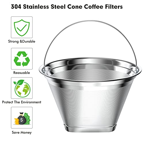 Stainless Steel Reusable Coffee Filter Compatible with Ninja Coffee Maker