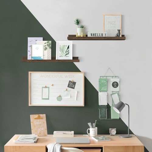 24 Inch Floating Picture Ledge Shelf Set of 4 (4 Count)