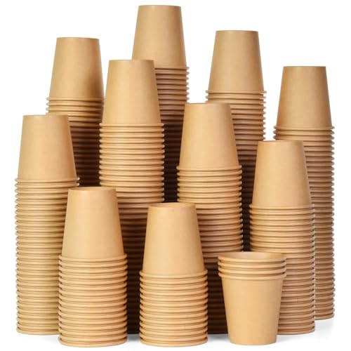 500 Pack 3 oz Kraft Paper Cups (500 Count)