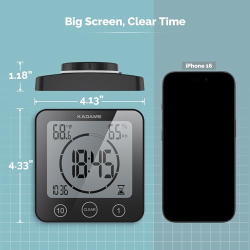 Shower Clock Waterproof Bathroom Timer