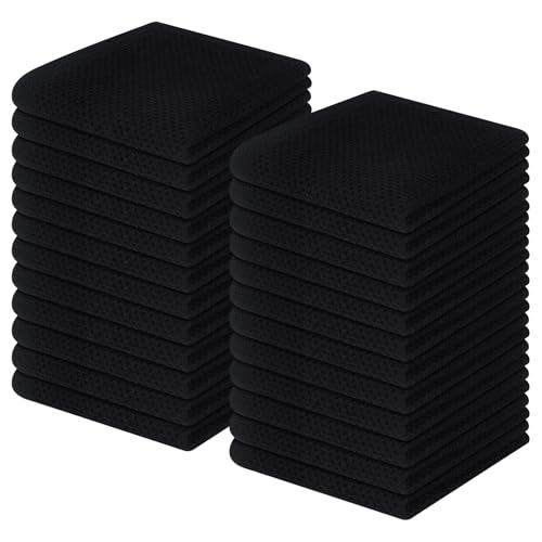 100% Cotton Waffle Weave Kitchen Dish Cloths 24 (24 Count)