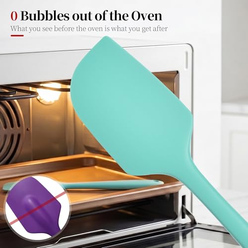 600ºF Heat Resistant Silicone Spatula Spoonula Set of 2