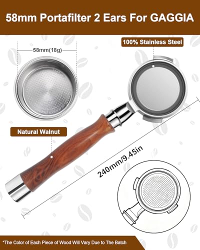 58mm Bottomless Portafilter For Gaggia