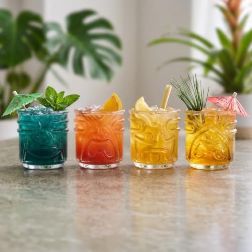 Tiki Cocktail Glasses (4 Count)