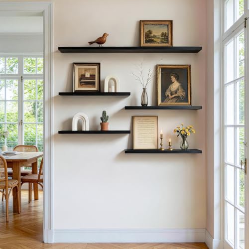 Black Floating Shelves 22.5in
