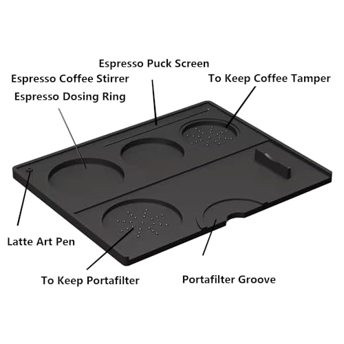 Coffee Tamper Mat Silicone Corner Tamping Mat