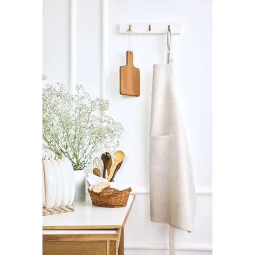 100% Pure Linen Apron Natural Woven