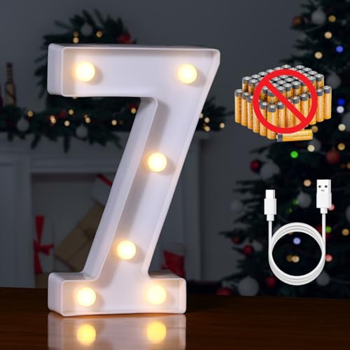 Rechargeable LED Letter Lights Sign Marquee Light Up Letters Sign for Night Light Wedding